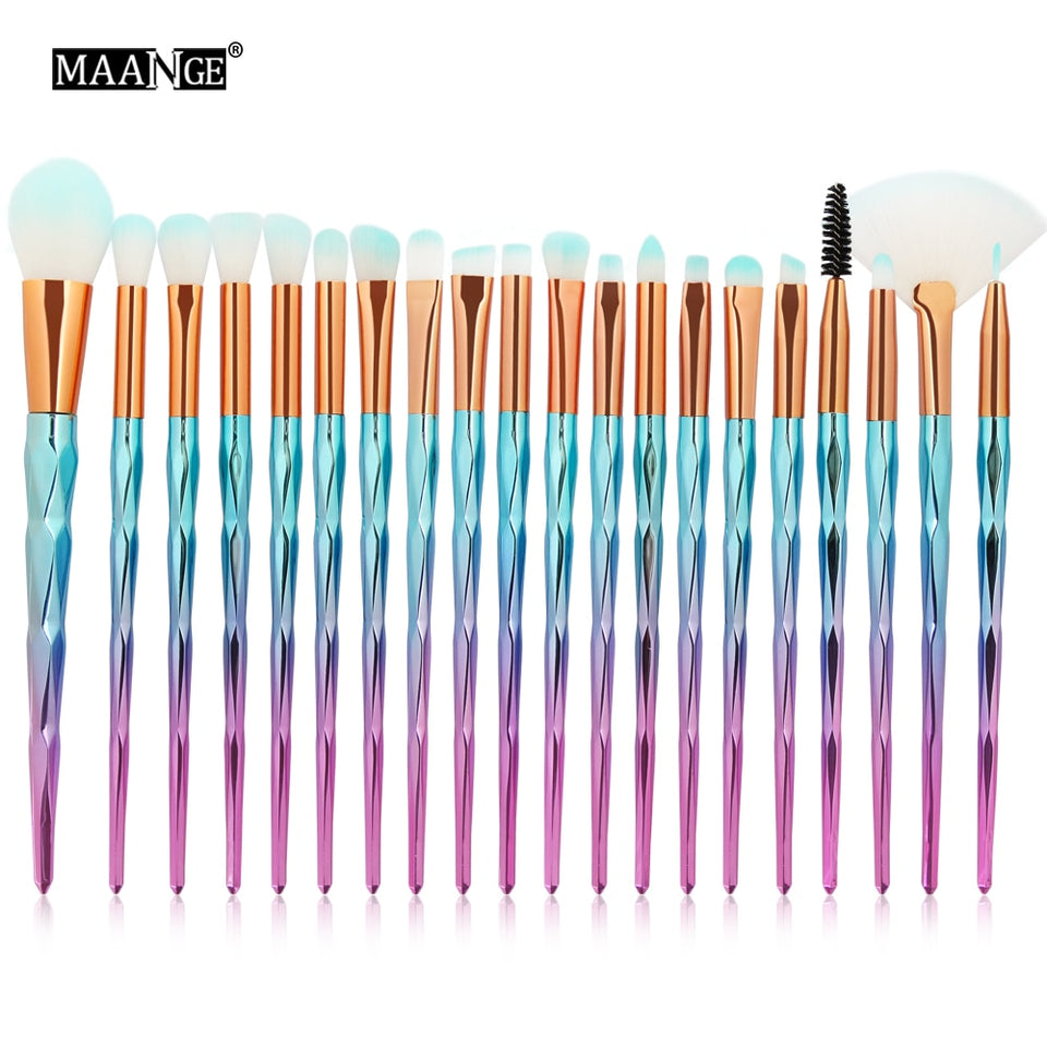 Gweety| Maange Makeup Brushes Set Diomand