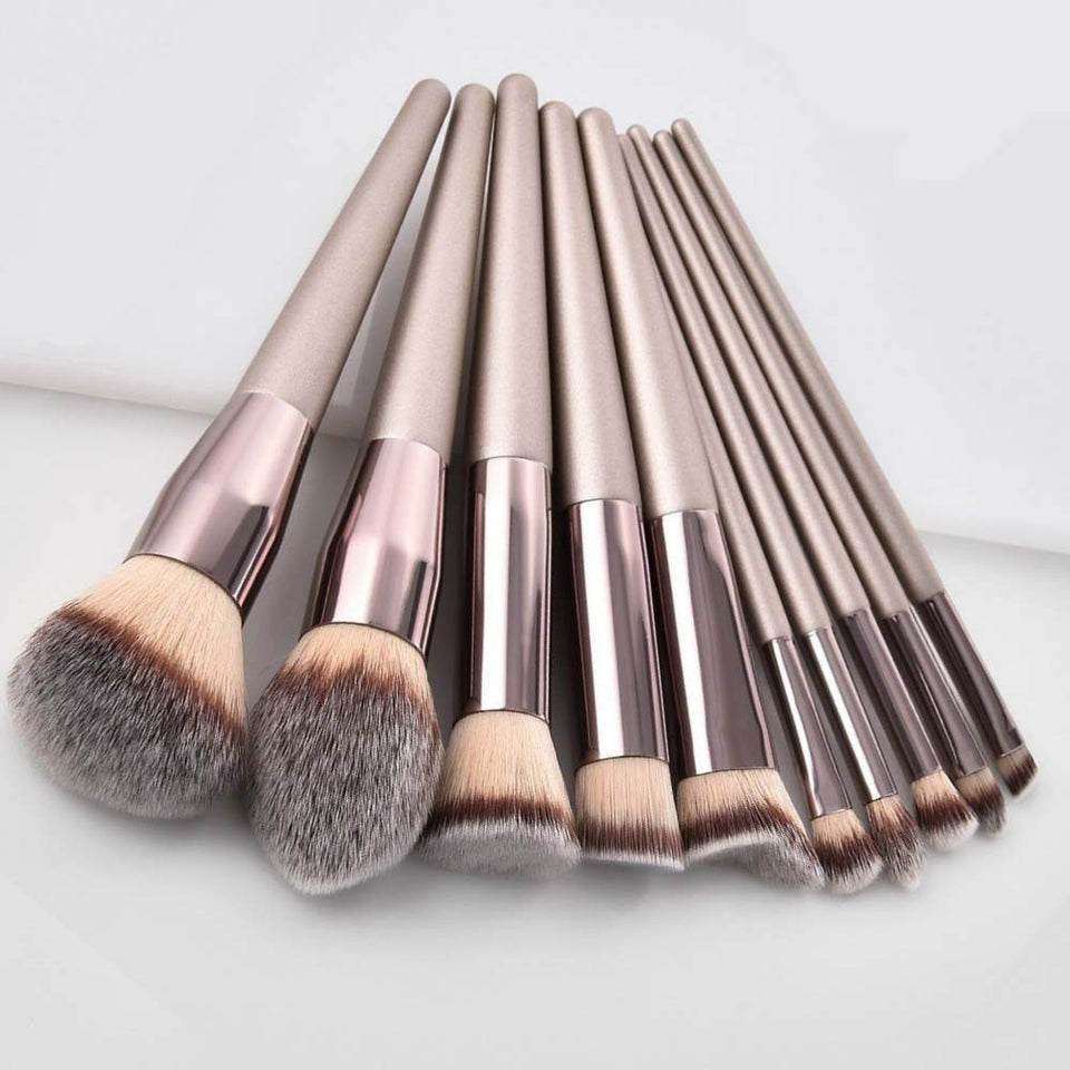 Gweety | Luxury Champagne Makeup Brushes