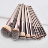 Gweety | Luxury Champagne Makeup Brushes