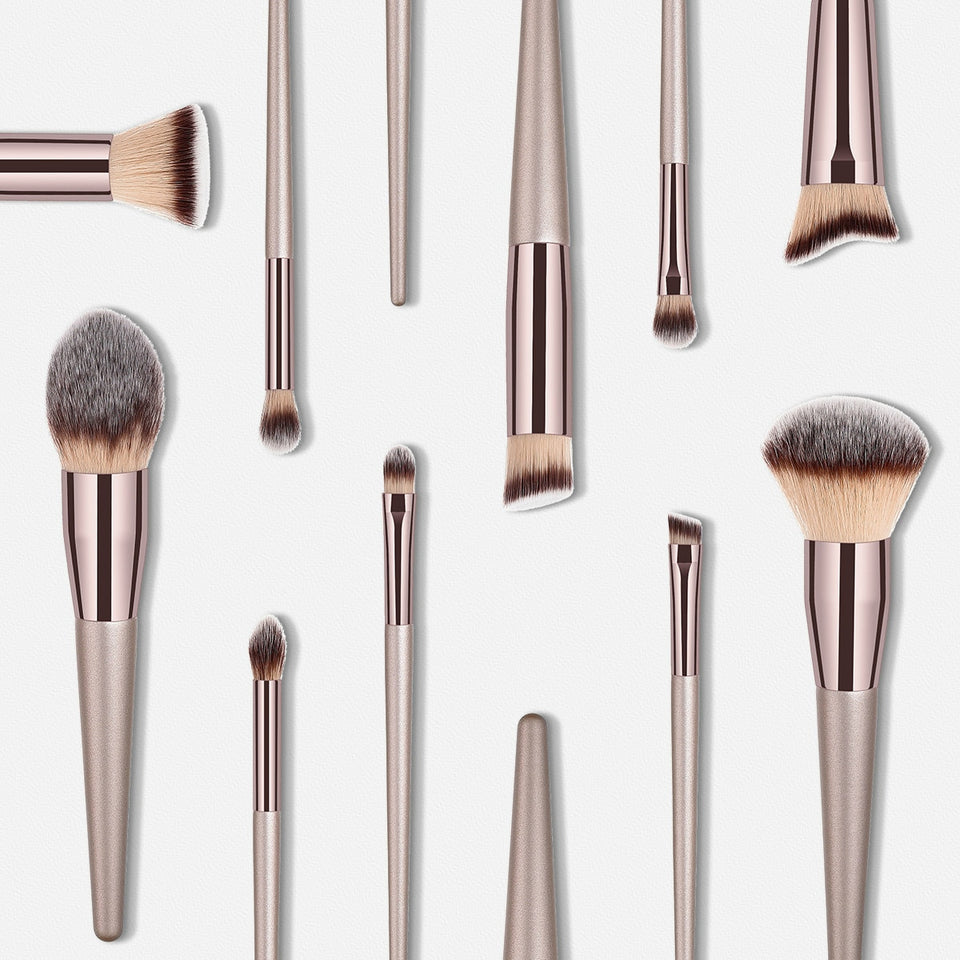 Gweety | Luxury Champagne Makeup Brushes