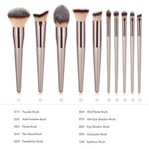 Gweety | Luxury Champagne Makeup Brushes